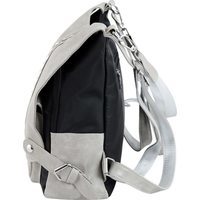 Сумка-рюкзак жіноча Traum Сірий з чорним 8л (7235-29)