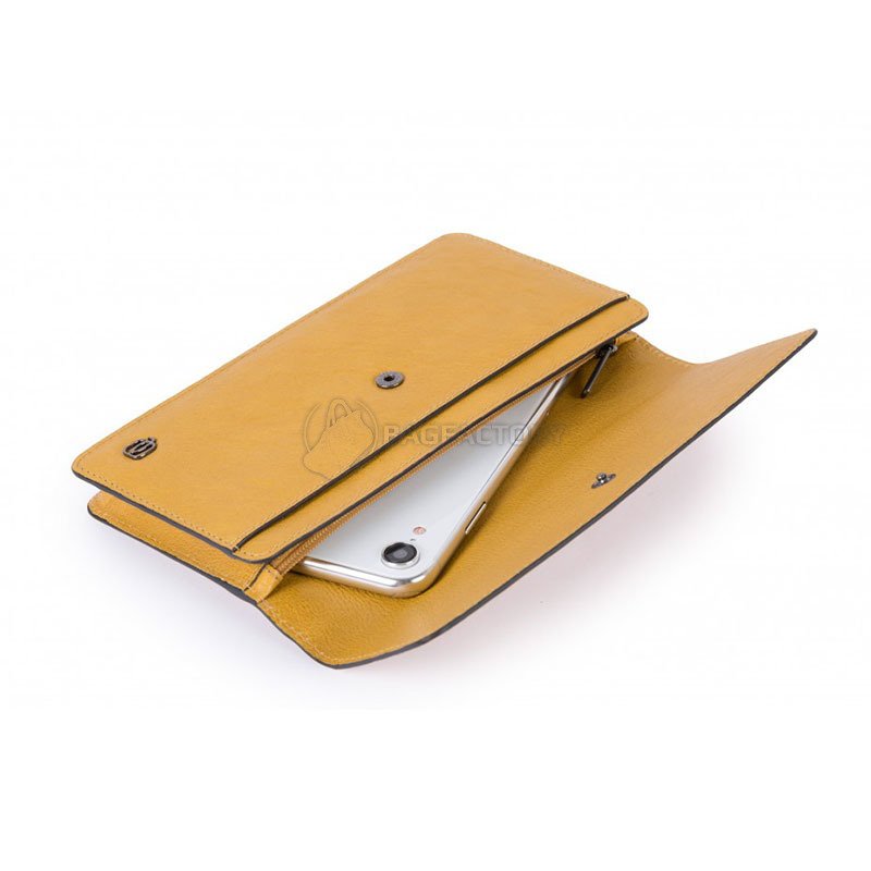 Клатч Piquadro Black Square Yellow з відділ. д/смартфону+ RFID захист (PP4765B3R_G)