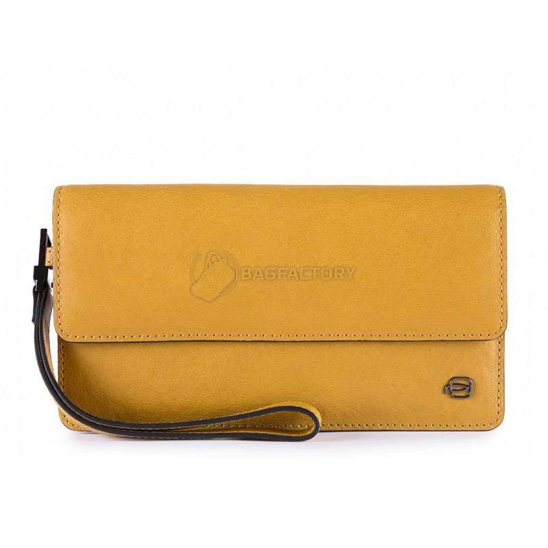 Клатч Piquadro Black Square Yellow з відділ. д/смартфону+ RFID захист (PP4765B3R_G)