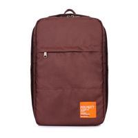 Рюкзак для ручної поклажі Poolparty HUB Ryanair/Wizz Air/МАУ Коричневий 20л (hub - brown)