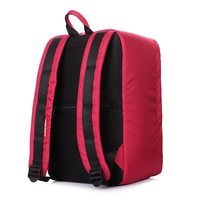 Рюкзак для ручної поклажі Poolparty HUB Ryanair/Wizz Air/МАУ Бордовий 20л (hub - cherry)