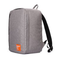 Рюкзак для ручної поклажі Poolparty AIRPORT Wizz Air/МАУ Сірий (airport - grey)