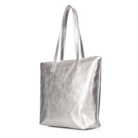 Жіноча шкіряна сумка Poolparty Secret Сріблястий (secret - silver)