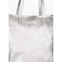 Жіноча шкіряна сумка Poolparty Secret Сріблястий (secret - silver)