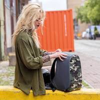 Міський рюкзак Анти-злодій XD Design Bobby Camouflage Green 11л для ноутбука 14