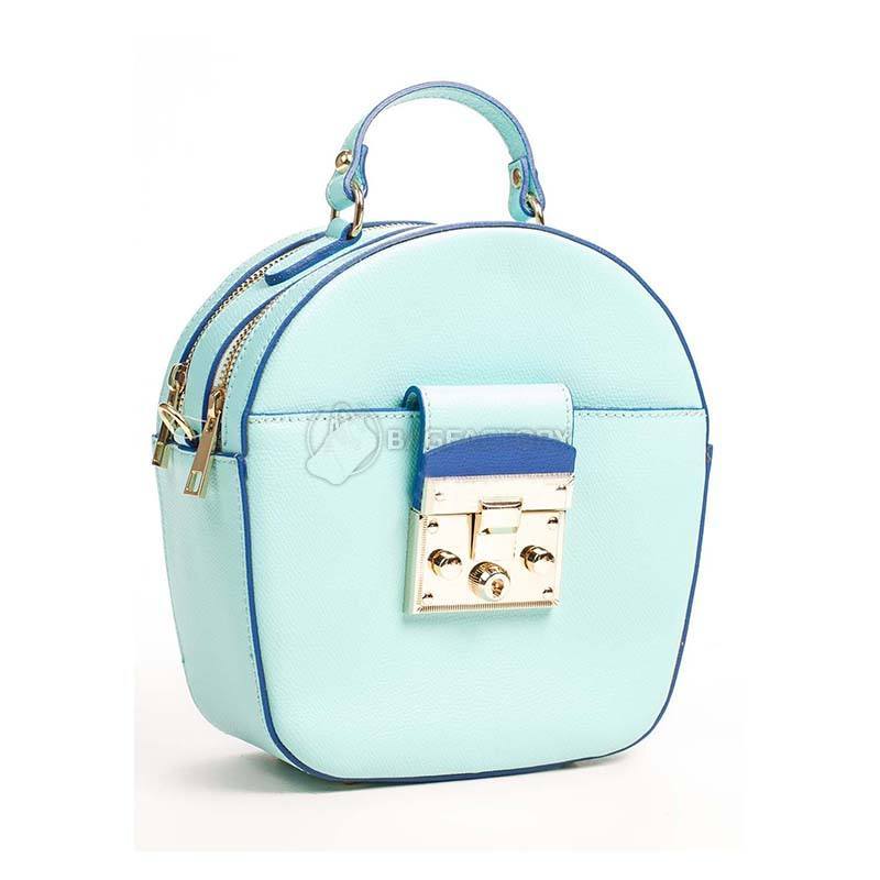 Шкіряний клатч Italian Bags М'ятний (6206_tiffanyy)