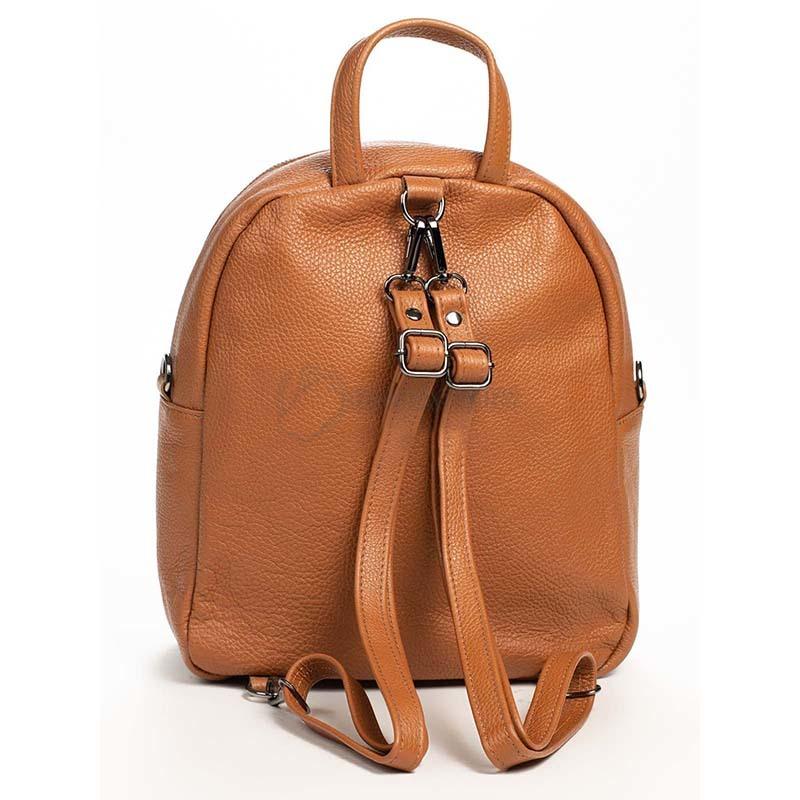 Міський шкіряний рюкзак Amelie Pelletteria Коньячний (6502_cuoio)