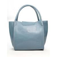 Жіноча шкіряна сумка Italian Bags Блакитної (6547_sky)