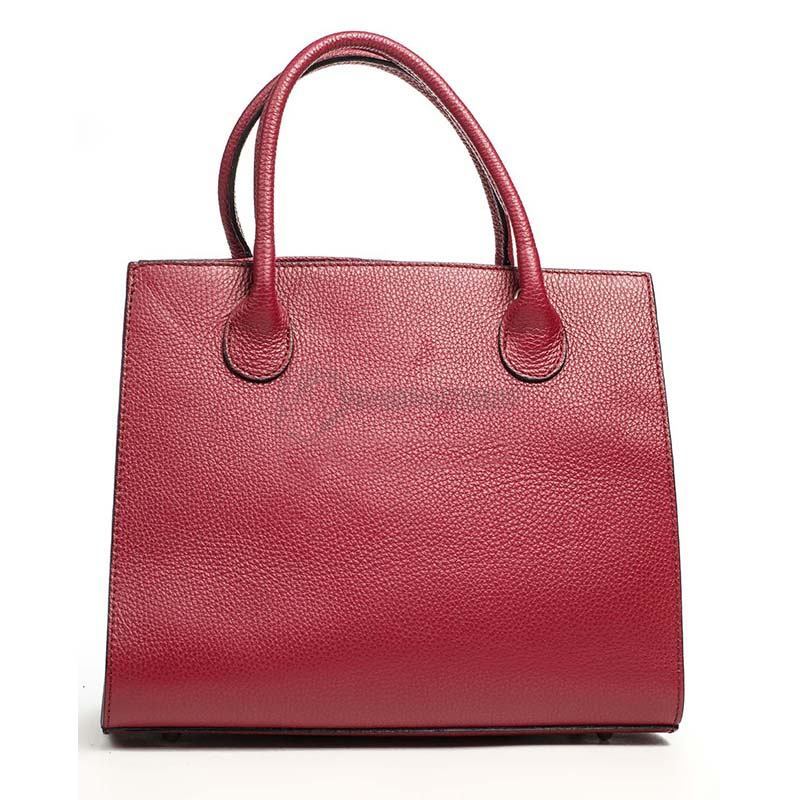 Жіноча шкіряна сумка Italian bags Бордовий (6539_bordo)