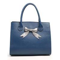 Жіноча шкіряна сумка Italian bags Синій (6539_blue)
