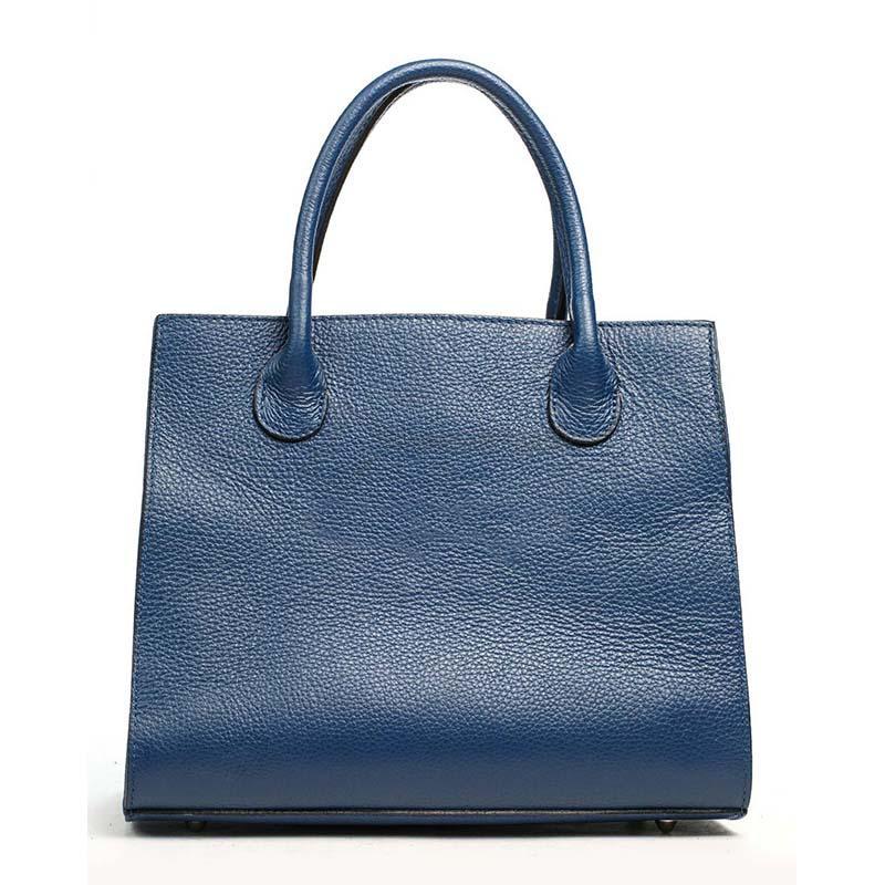 Жіноча шкіряна сумка Italian bags Синій (6539_blue)