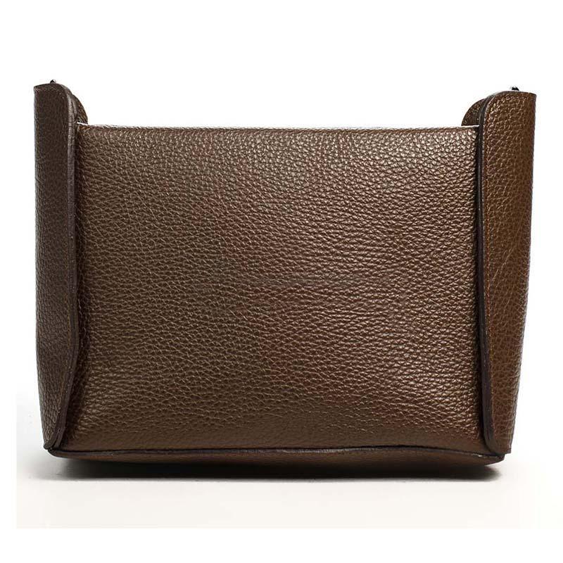 Жіноча шкіряна сумка Amelie Pelletteria Коричневий (6545_dark_brown)