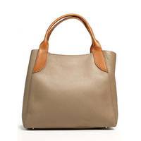 Жіноча шкіряна сумка Italian Bags Таупе (6503_taupe)