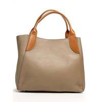 Жіноча шкіряна сумка Italian Bags Таупе (6503_taupe)
