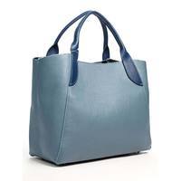 Жіноча шкіряна сумка Italian Bags Блакитної (6503_sky)