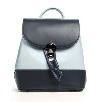 Міський шкіряний рюкзак Italian Bags Блакитний (6559_sky_blue)