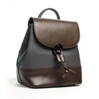 Міський шкіряний рюкзак Italian Bags Коричневий (6559_gray_brown)