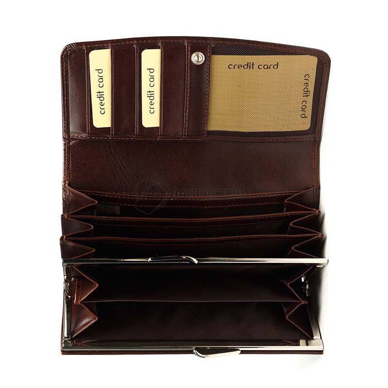 Гаманець шкіряний Italian Bags Темно-коричневий (w8137_dark_brown)