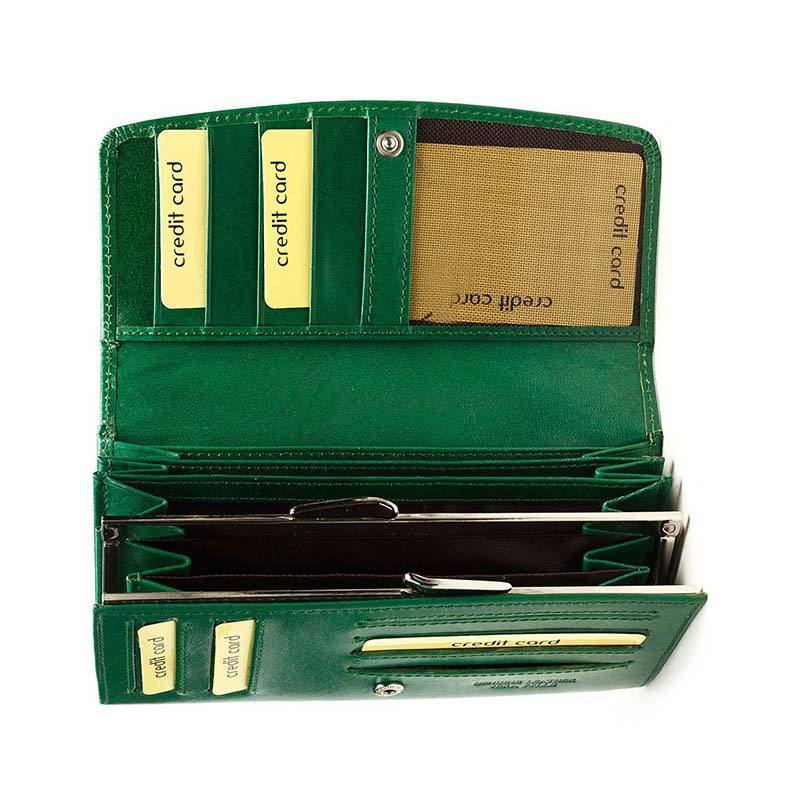 Гаманець шкіряний Italian Bags Зелений (w8137_green)