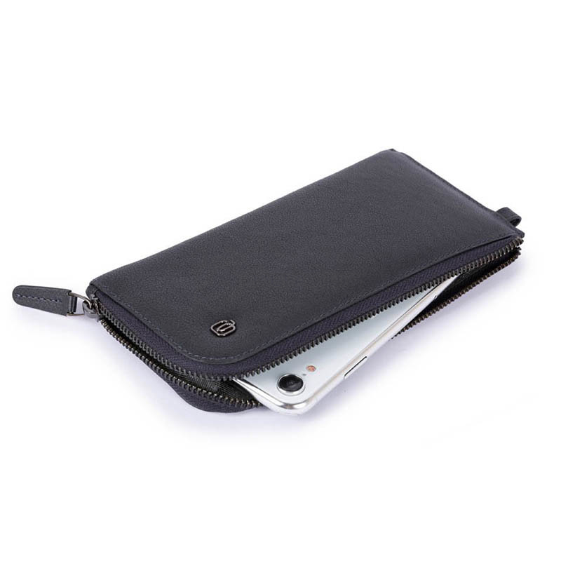 Клатч Piquadro Black Square Blue з відділ. д/смартфону з RFID захистом (PP4766B3R_BLU)