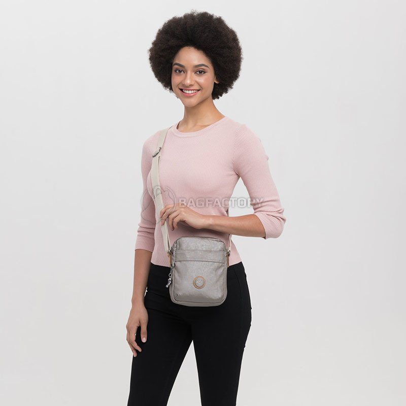 Жіноча сумка Kipling Edgeland Hisa Fungi Metal 4л (KI4422_63Q)