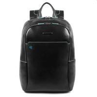 Міський рюкзак Piquadro Blue Square Black з відділ д/ноутбука 15.6