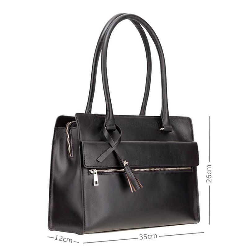 Жіноча шкіряна сумка Visconti Giorgia - Ladies Shoulder Bag Black (ITL78 BLK)