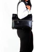 Жіноча шкіряна сумка Visconti Giorgia - Ladies Shoulder Bag Black (ITL78 BLK)