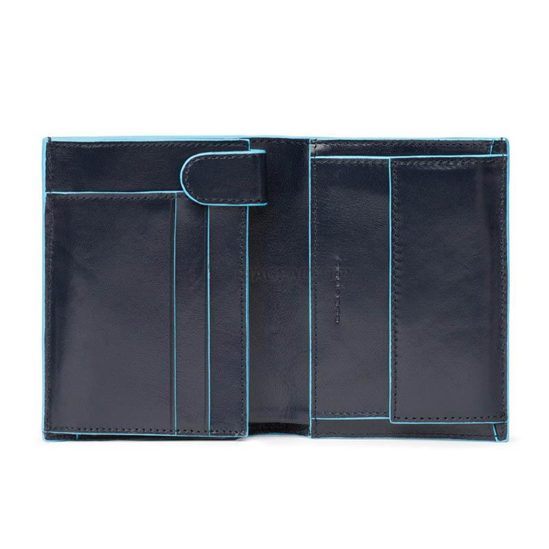 Портмоне Piquadro Blue Square N.Blue з відділ. для монет (PU1740B2_BLU2)