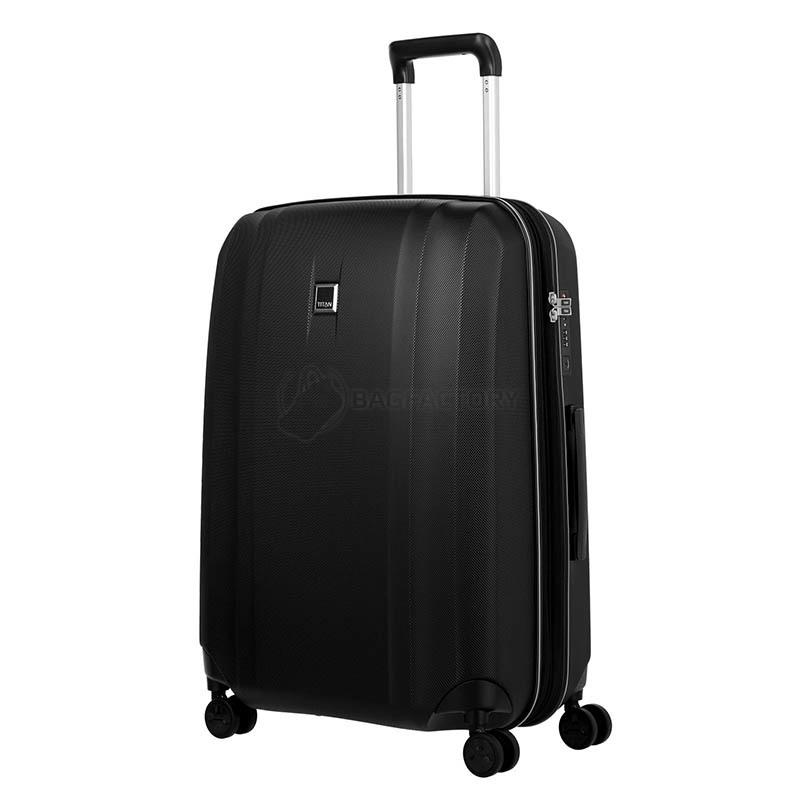 Валіза на 4 колесах Titan XENON 19 Black M exp. 76/87л (Ti849405 - 01)