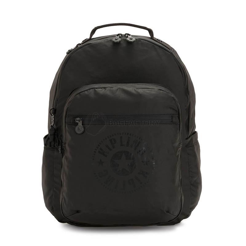Міський рюкзак Kipling Seoul Raw Black з відділ. д/ноутбука 15
