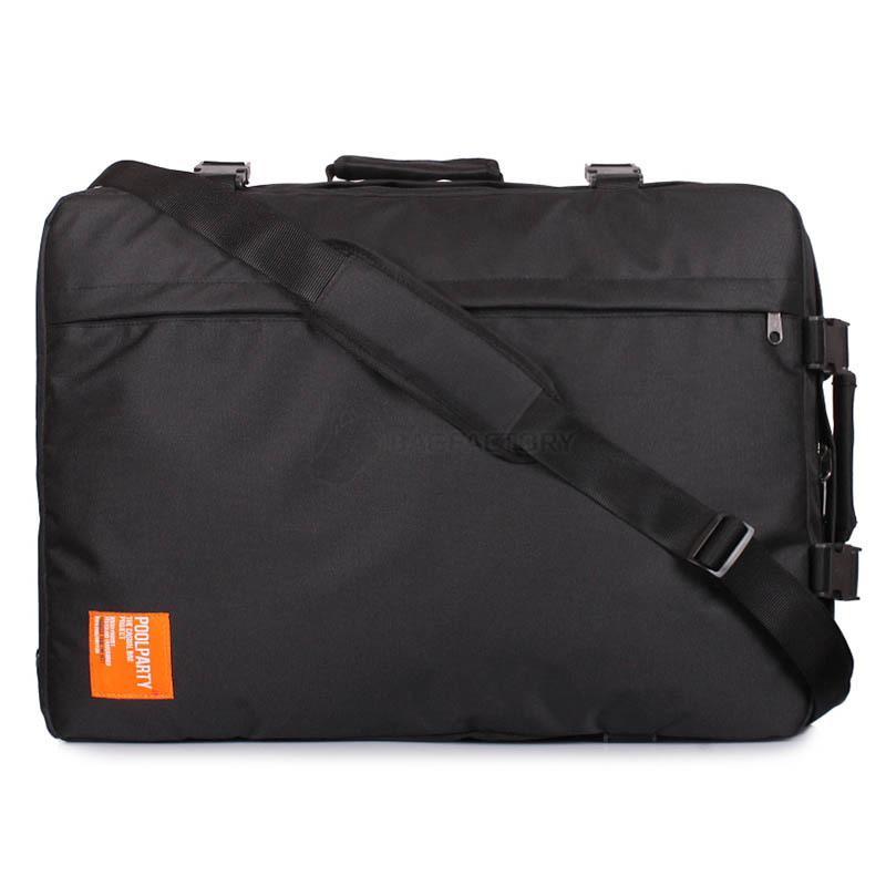 Сумка-рюкзак для ручної поклажі Poolparty Cabin МАУ Чорний (cabin - black)