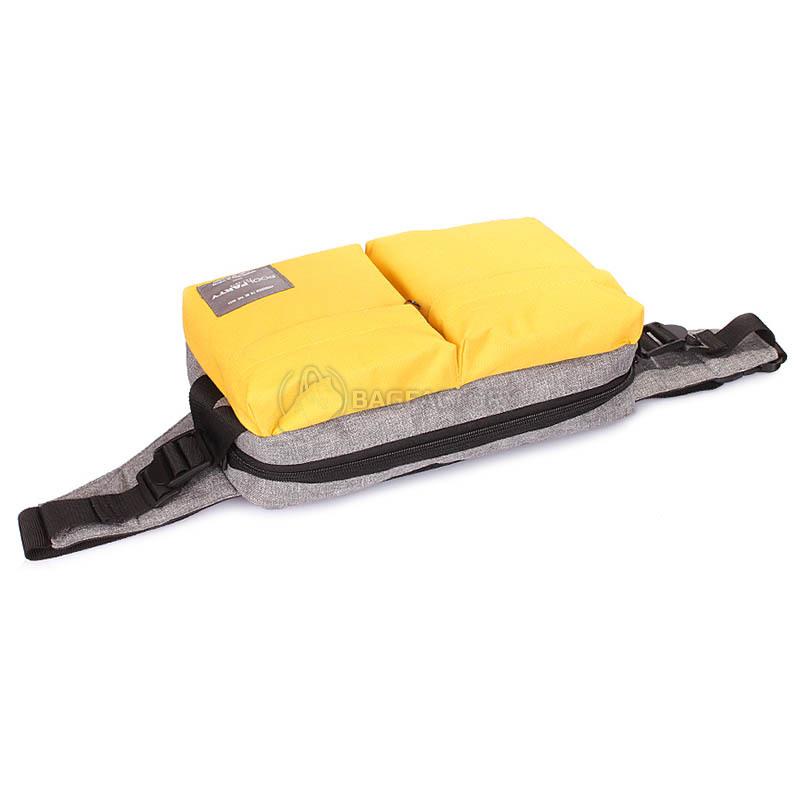 Поясна сумка Poolparty Bumper Жовтий з сірим (bumper - yellow - grey)