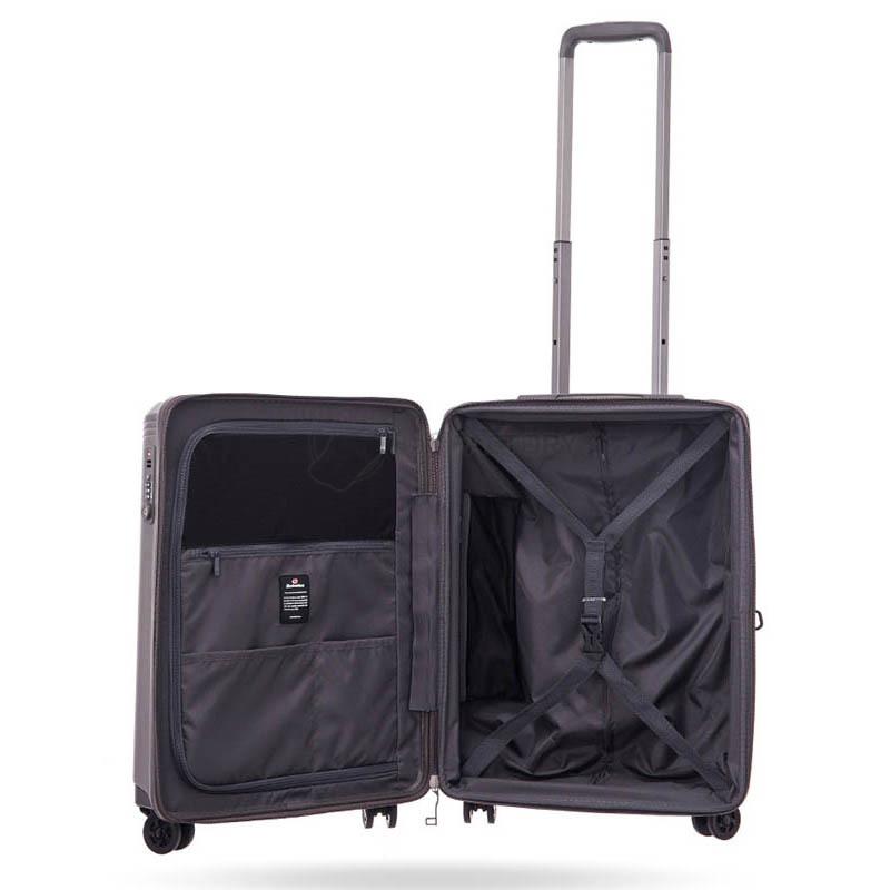 Валіза на 4 колесах Echolac Civil Grey S 44л (EcPC162 - 403-04)