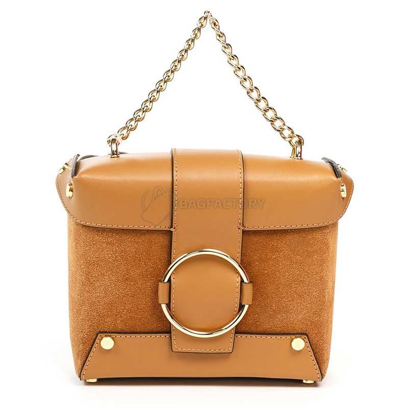 Клатч шкіряний Italian Bags Коньячний (1666_cuoio)