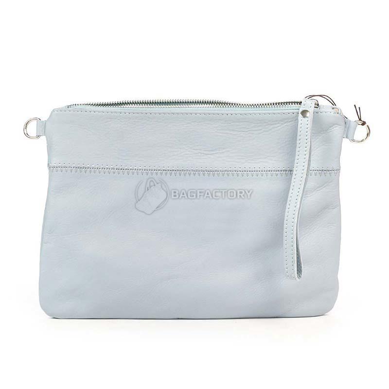 Клатч шкіряний Italian Bags Блакитний (1904_sky)