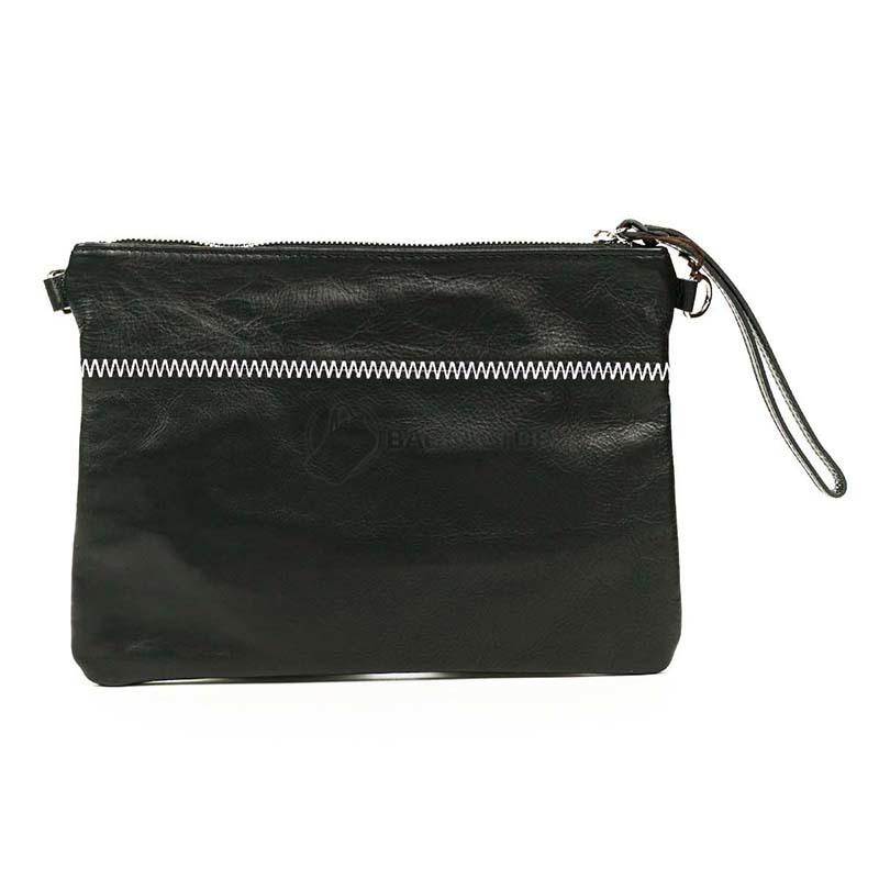 Клатч шкіряний Italian Bags Чорний (1904_black)