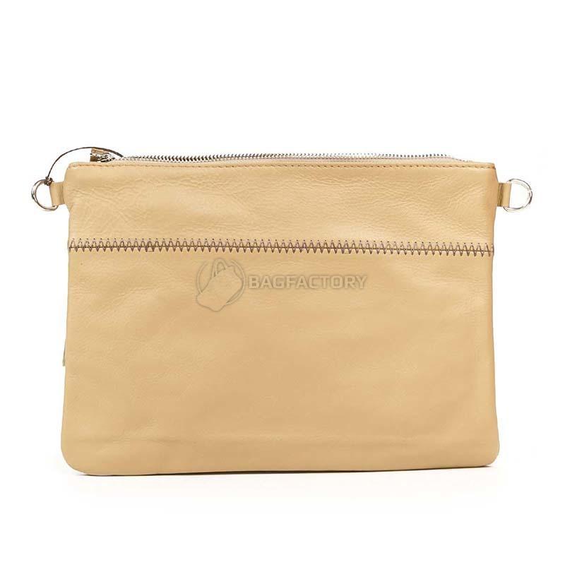 Клатч шкіряний Italian Bags Таупе (1904_taupe)