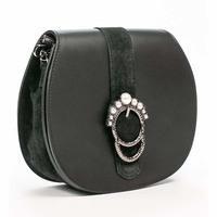 Жіноча шкіряна сумка Italian Bags Чорний (1668_black)