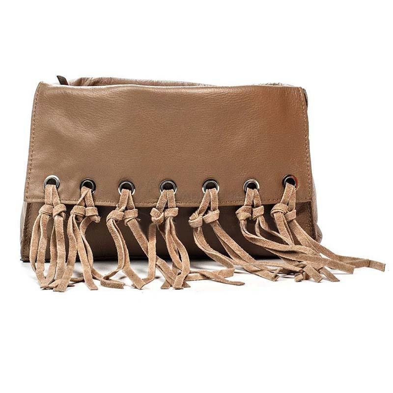 Клатч шкіряний Italian Bags Таупе (1810_taupe)