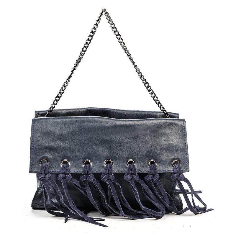 Клатч шкіряний Italian Bags Синій (1810_blue)