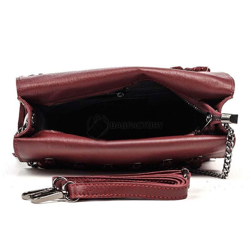 Клатч шкіряний Italian Bags Бордовий (1810_bordo)