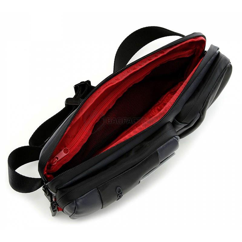 Поясна сумка Piquadro Urban Grey - Black з RFID захистом (CA4975UB00_GRN)