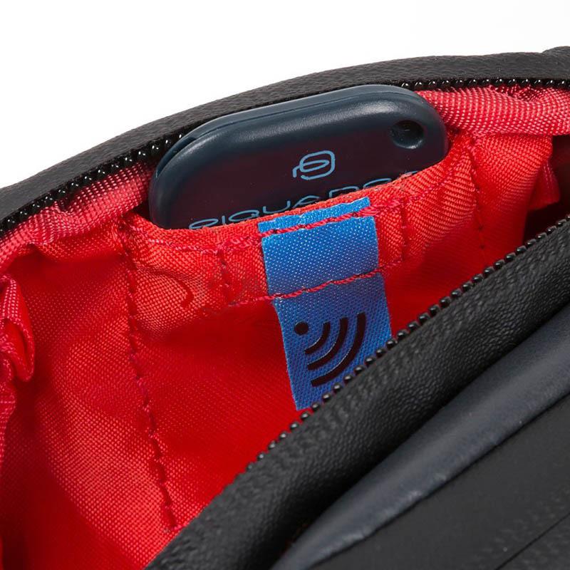 Поясна сумка Piquadro Urban Grey - Black з RFID захистом (CA4975UB00_GRN)