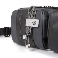 Поясна сумка Piquadro Urban Grey - Black з RFID захистом (CA4975UB00_GRN)