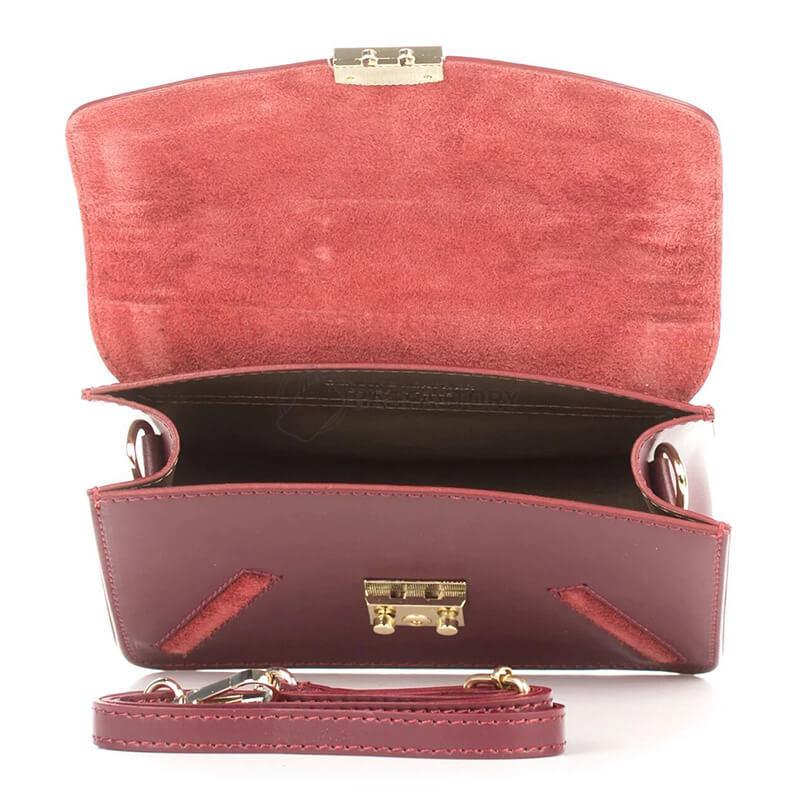 Шкіряний клатч Amelie Pelletteria Бордовий (1603_bordo)