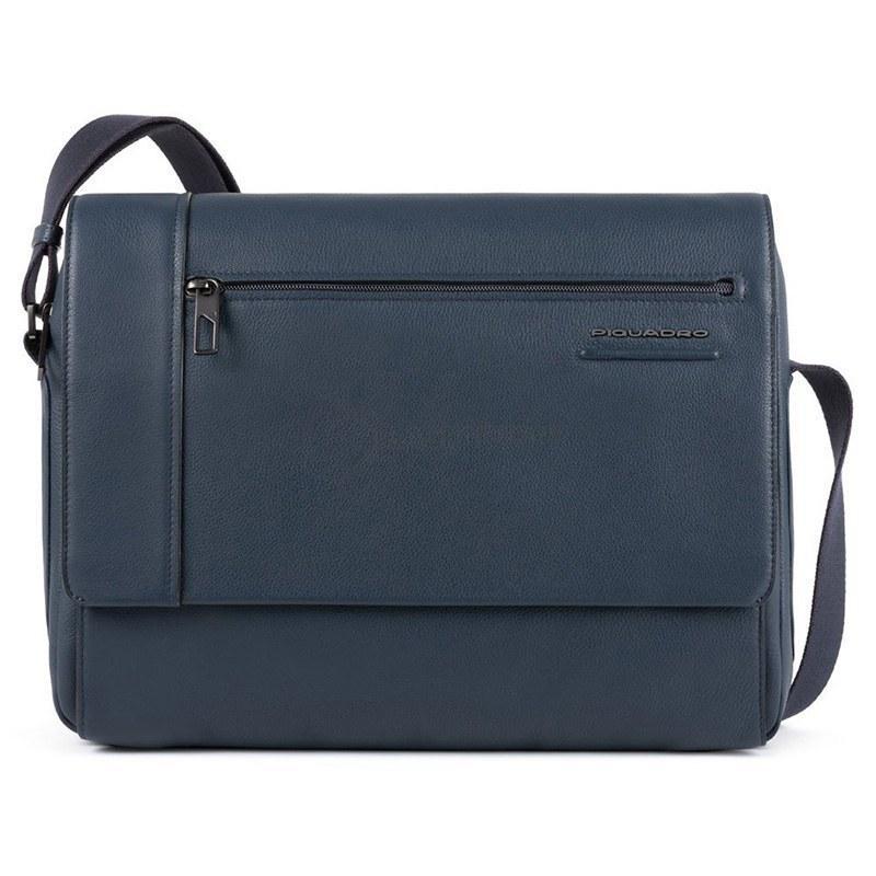 Чоловіча сумка Piquadro Akron Blue з відділ. д/ноут 14