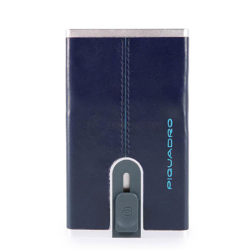 Кредитниця-портмоне Piquadro Blue Square N.Blue з RFID захистом (PP4891B2R_BLU2)