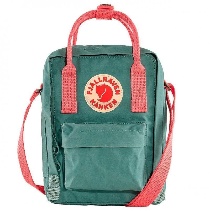 Наплічна сумка Fjallraven Kanken Sling Frost Green - Peach Pink (23797.664-319)