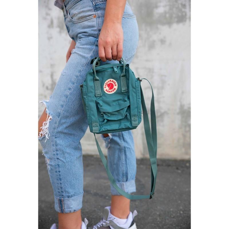 Наплічна сумка Fjallraven Kanken Sling Frost Green - Peach Pink (23797.664-319)